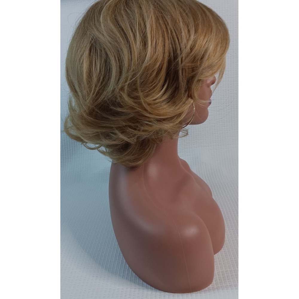 Women's breathable net adjustable buckle thick synthetic Spring Honey hair wig - Picture 7 of 9